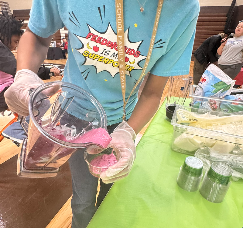 free pedal-powered smoothies meet with community at Health and Wellness Fair