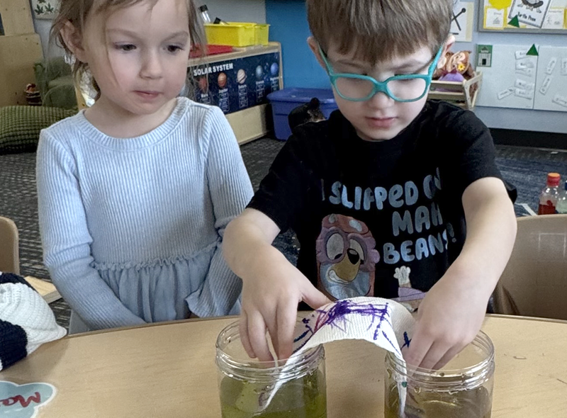 students learn hands-on in Ferndale Early Childhood Center