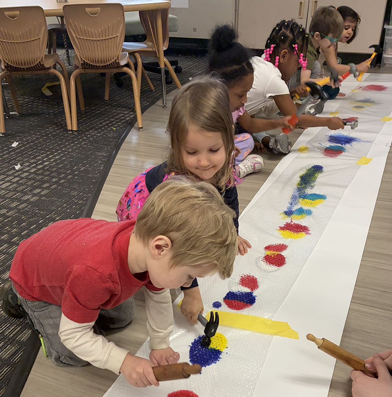 students learn hands-on in Ferndale Early Childhood Center