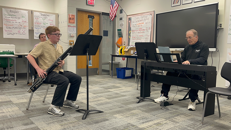 musicians performed beatifully in Middle School competition
