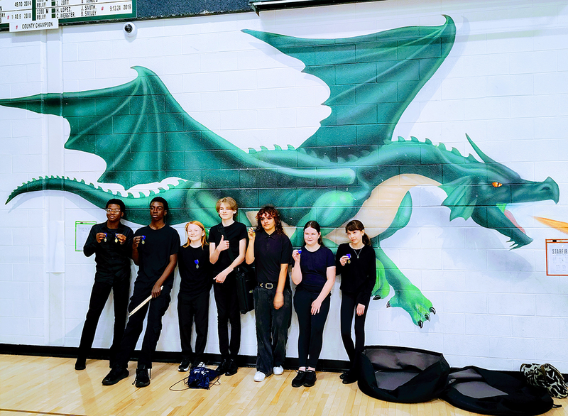 musicians performed beatifully in Middle School competition