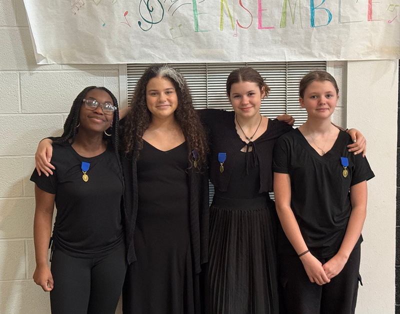 musicians performed beatifully in Middle School competition