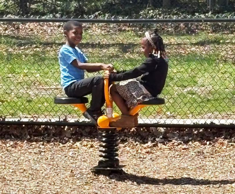 kids on playground photo