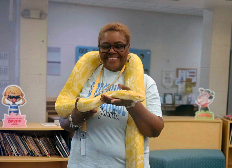 lizards visit FECC