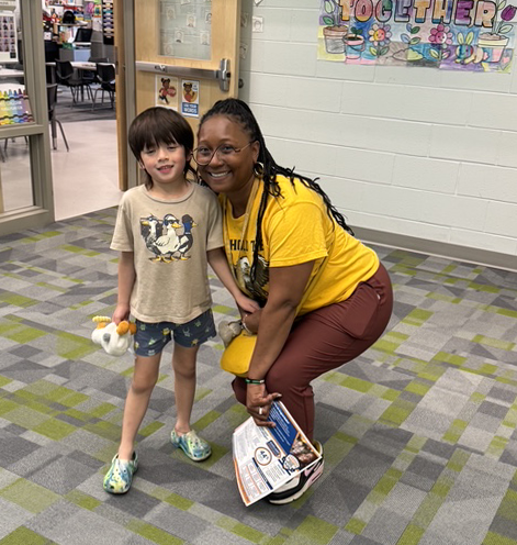 Kindergartener round-up introduces Kinder students to their school building.
