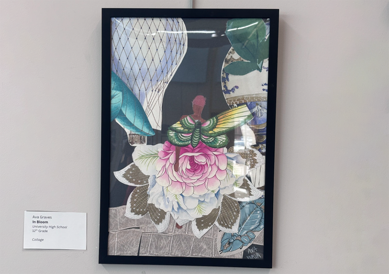 families view student art from UHS Art Club