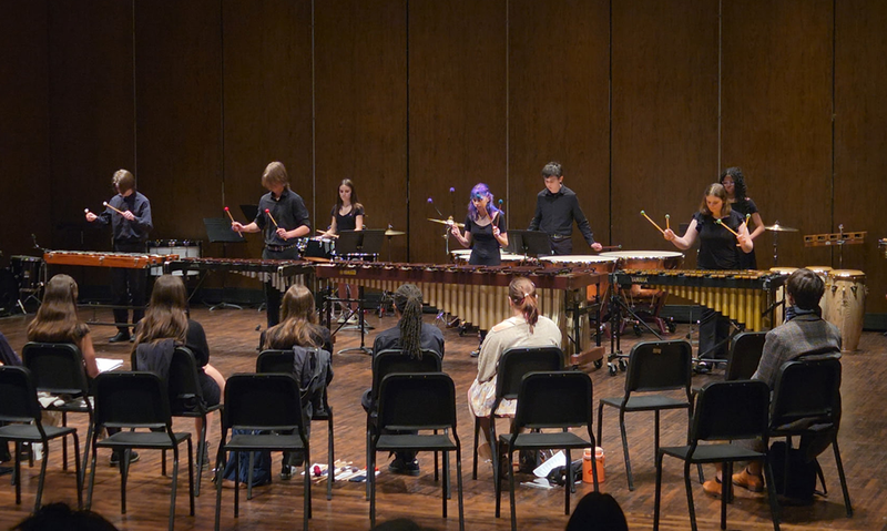 FHS Musicians performed at Oakland University day of percussion