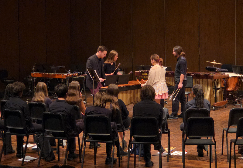 FHS Musicians performed at Oakland University day of percussion