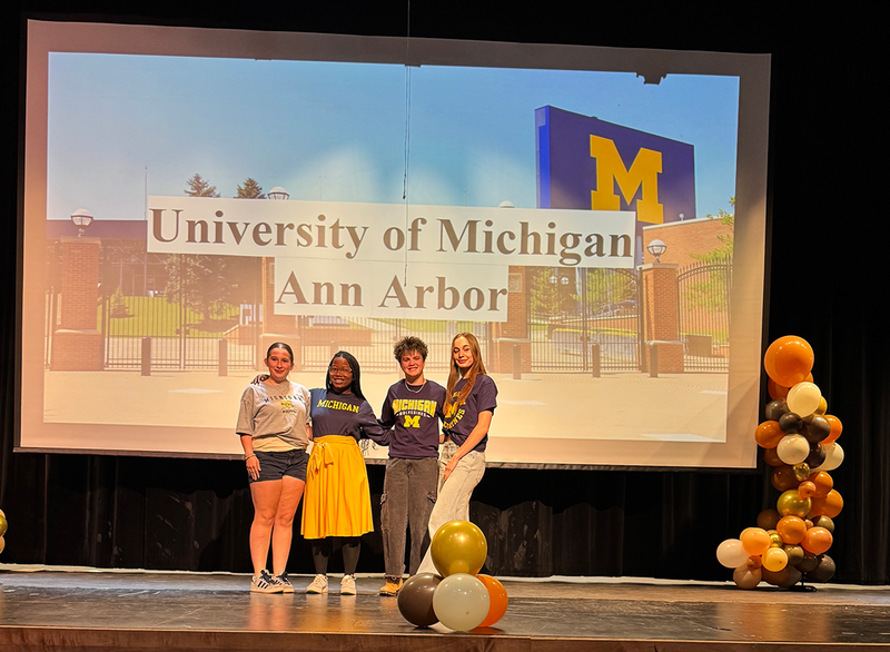 students celebrate life after high school on decision day