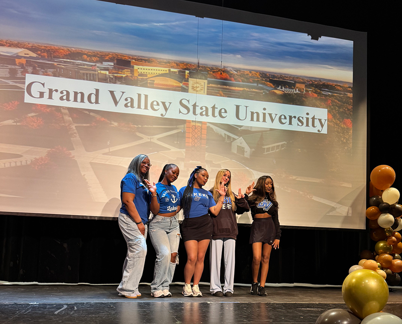 students celebrate life after high school on decision day