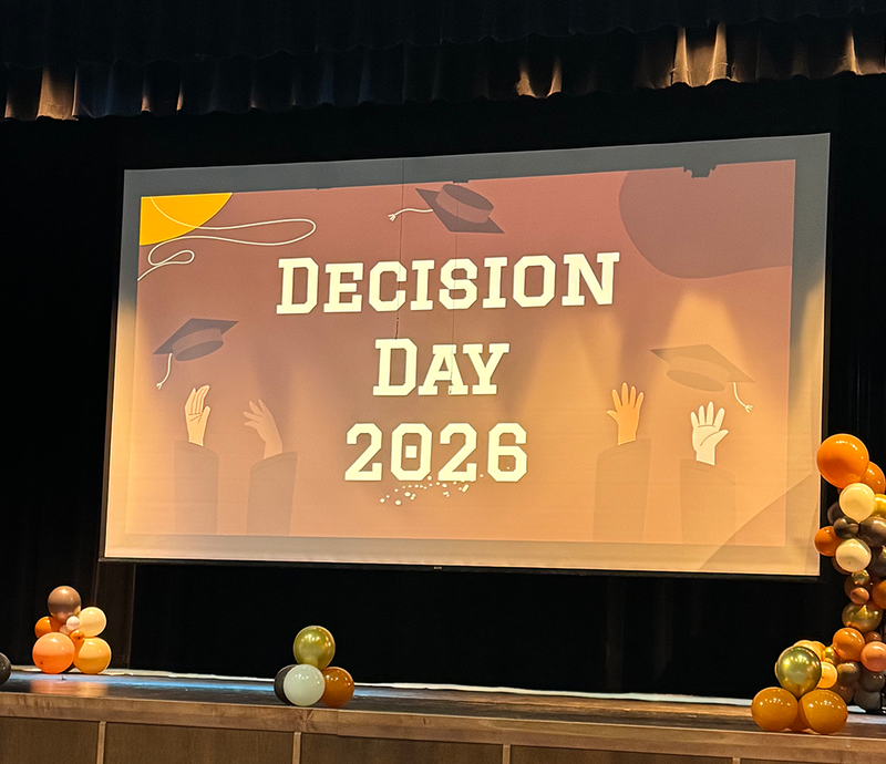 students celebrate life after high school on decision day
