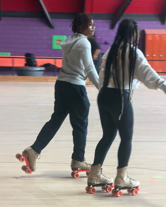 students at FMS Skate Night