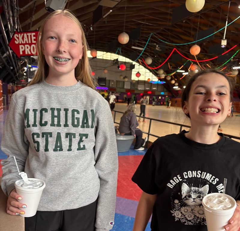 students at FMS Skate Night