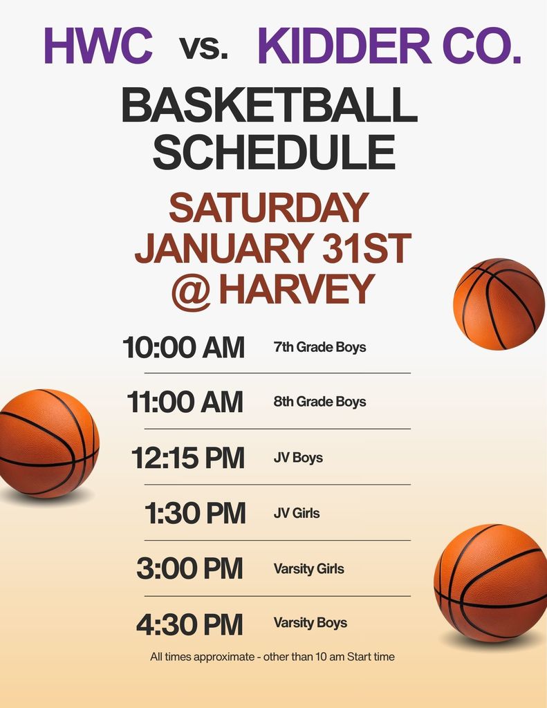 Basketball Game Day Schedule