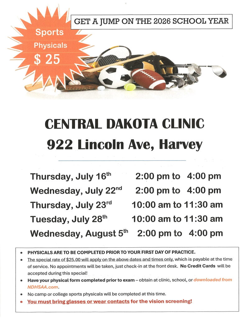 CDC Sports Physicals 2026