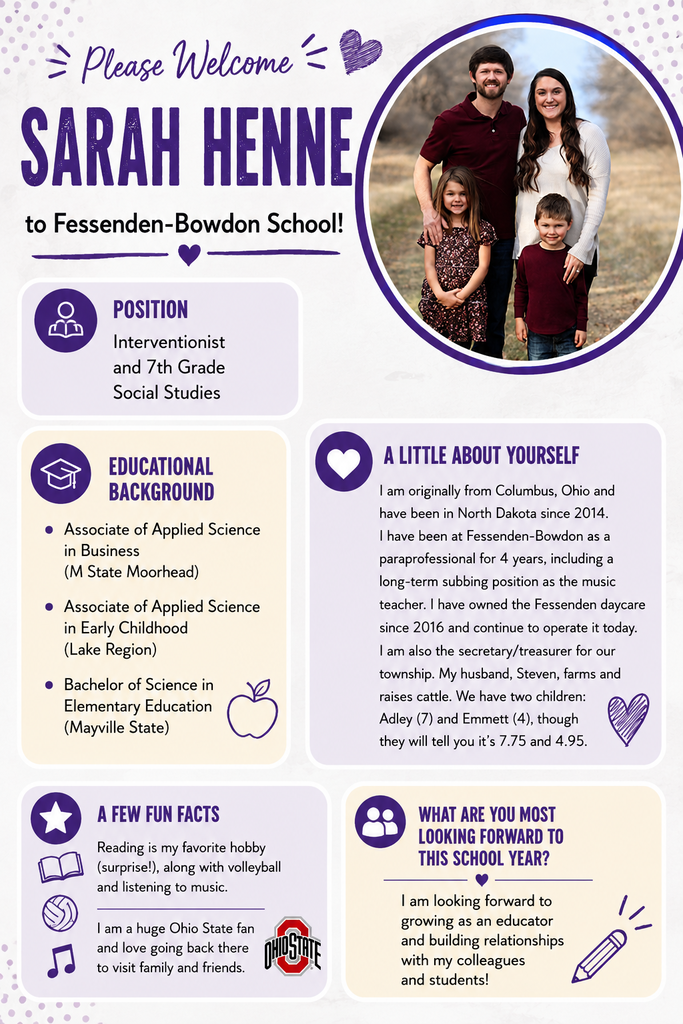 Welcome Mrs. Henne!