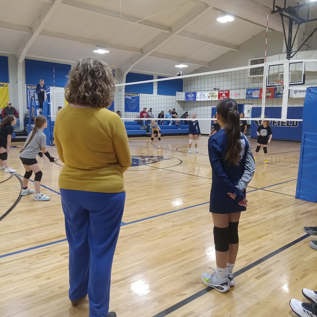 Volleyball Pic w/coach & St. Mays