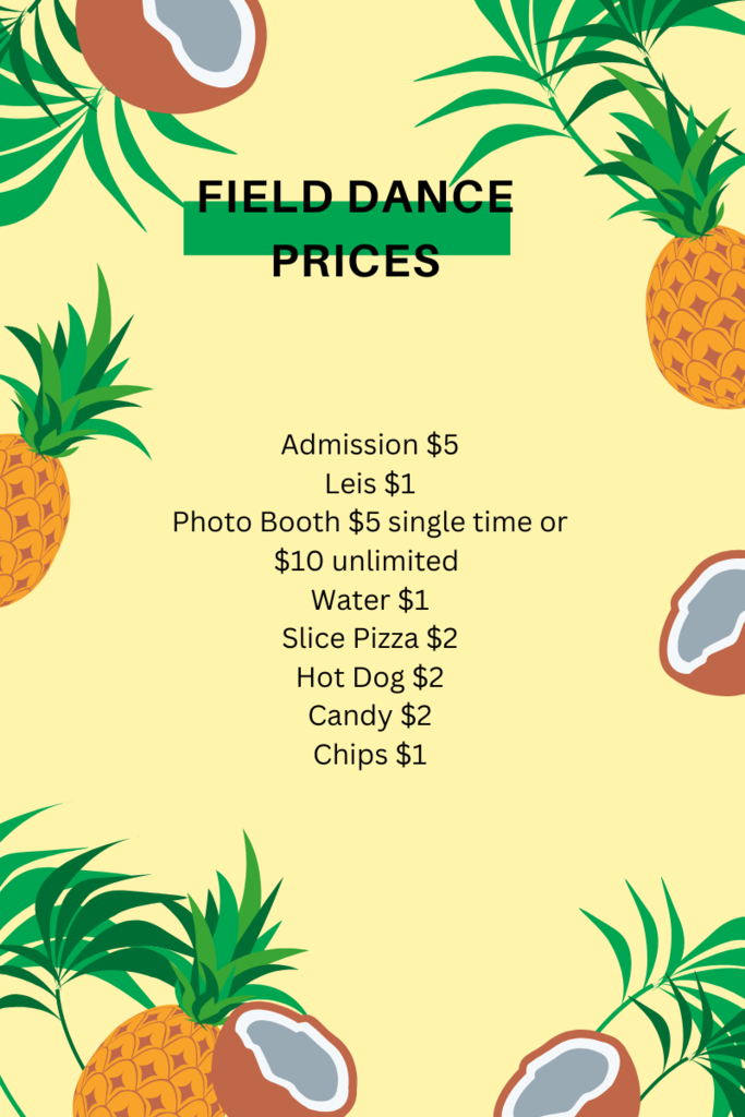Dance Pricing Sheet