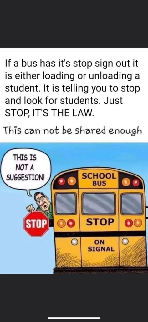 Be on the lookout for school buses 