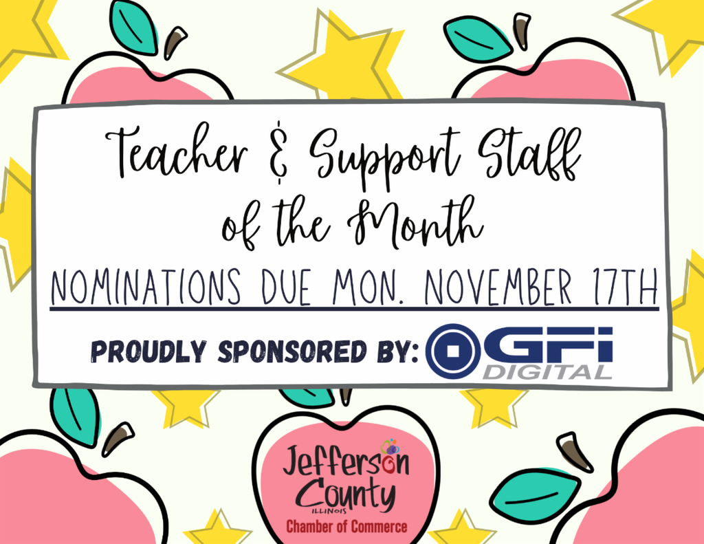 Teacher & Support Staff of the Month Banner