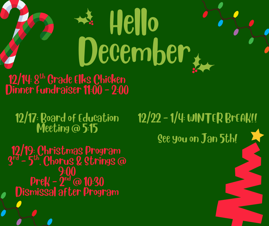 December Dates to Remember