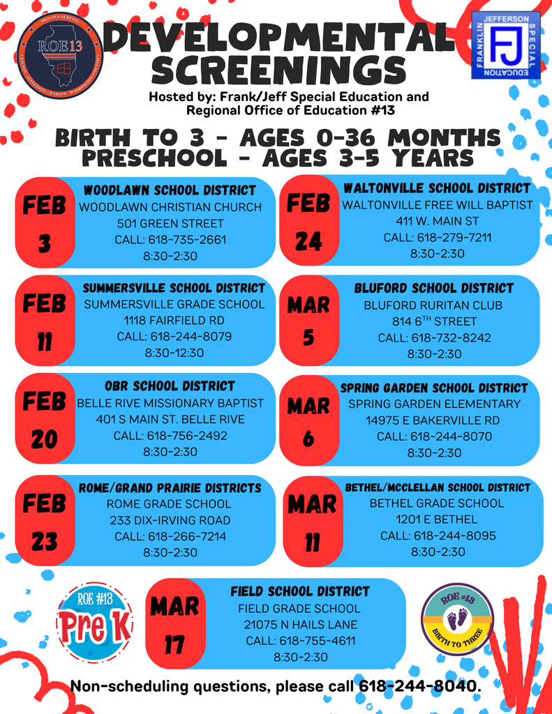 Developmental Screenings Flyer