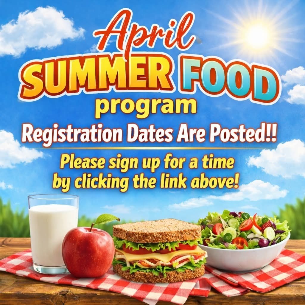 April summer food sign-up