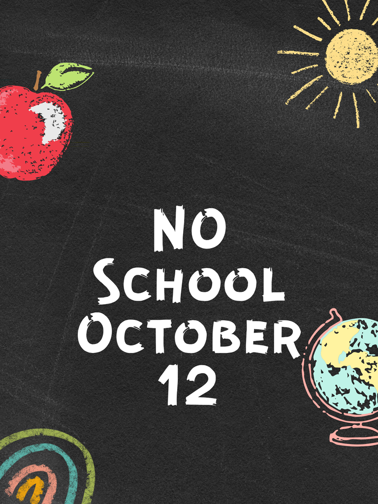 No School October 12