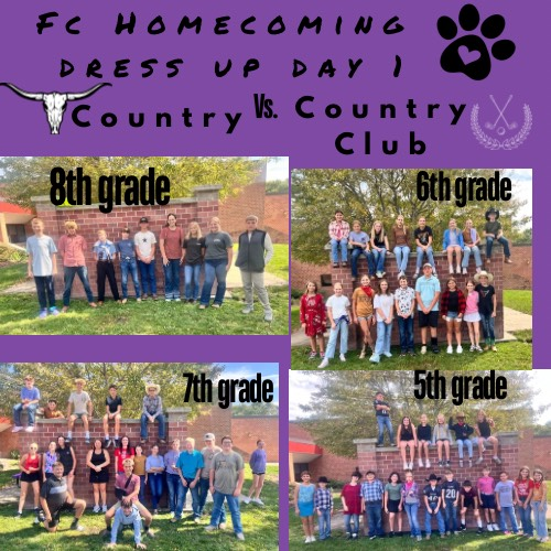 Monday Dress up Day at the Middle School