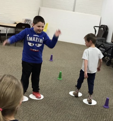 2nd grade and preschool olympics