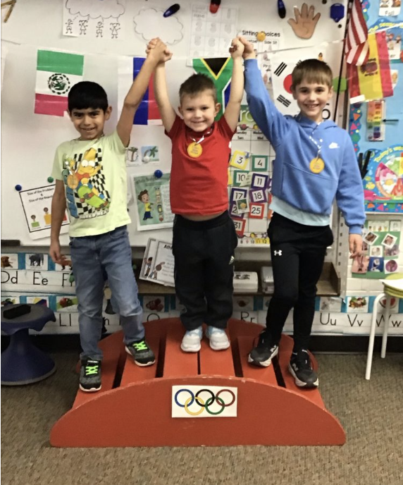 2nd grade and preschool olympics