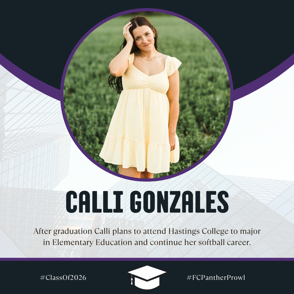 🎓 Senior Spotlight 🎓 Calli Gonzales