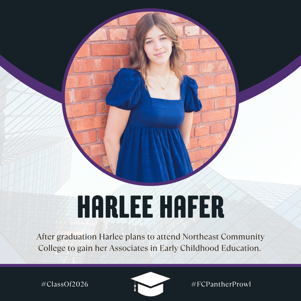 🎓 Senior Spotlight 🎓 Harlee Hafer