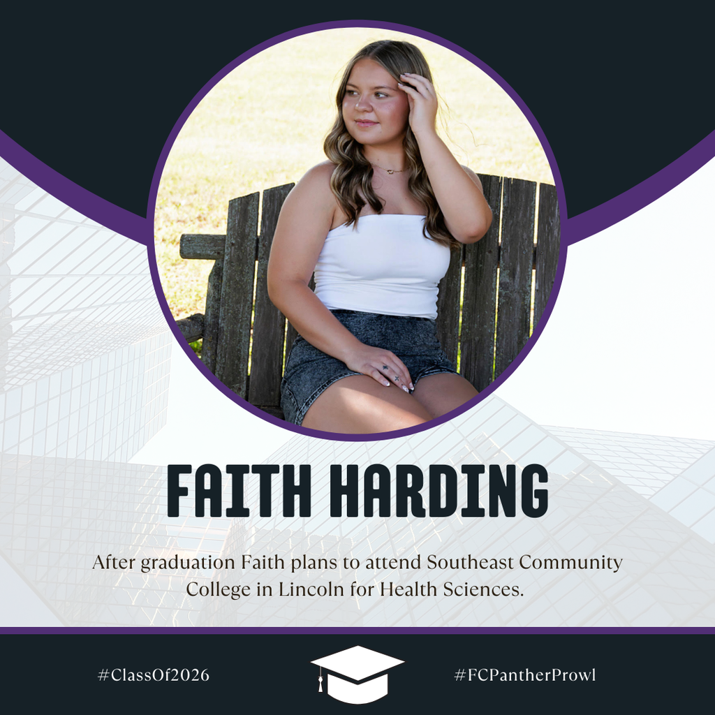 🎓 Senior Spotlight 🎓 Faith Harding