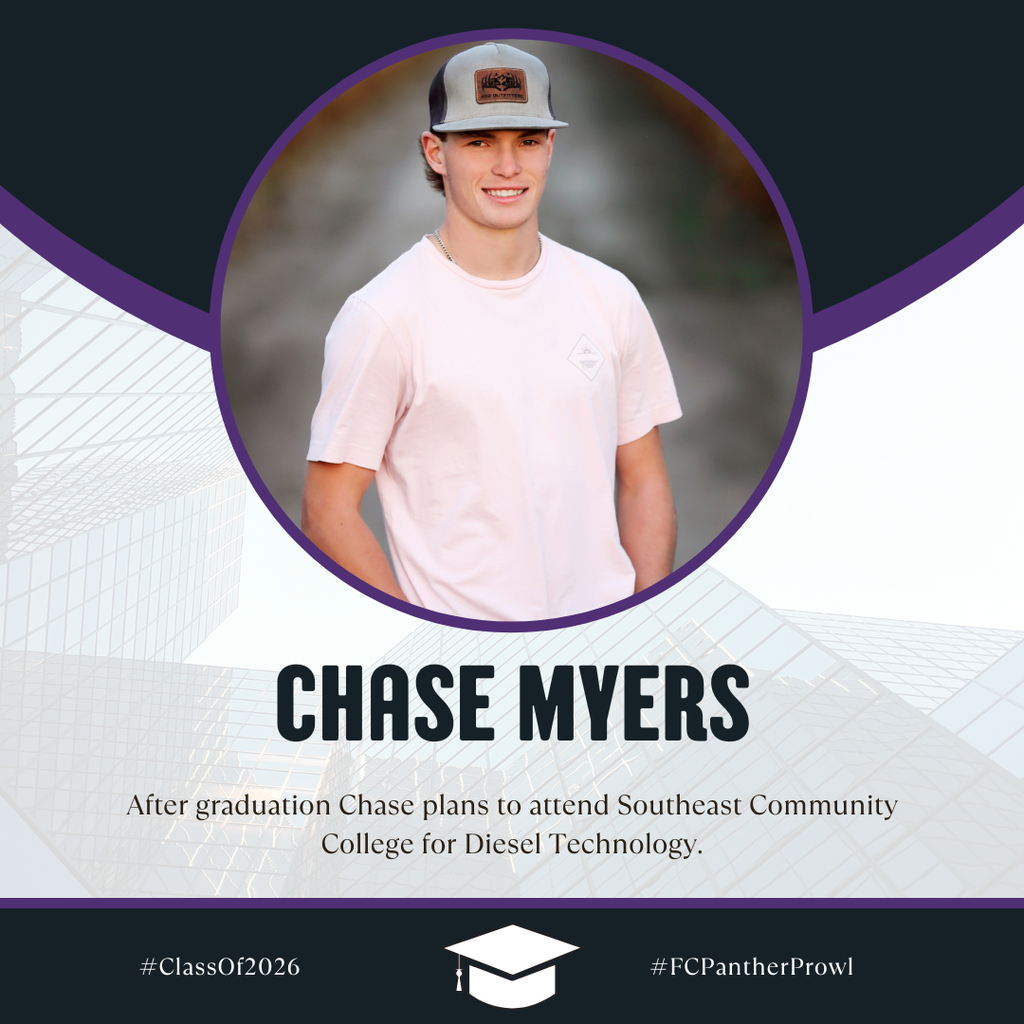 🎓Senior Spotlight🎓 Chase Myers