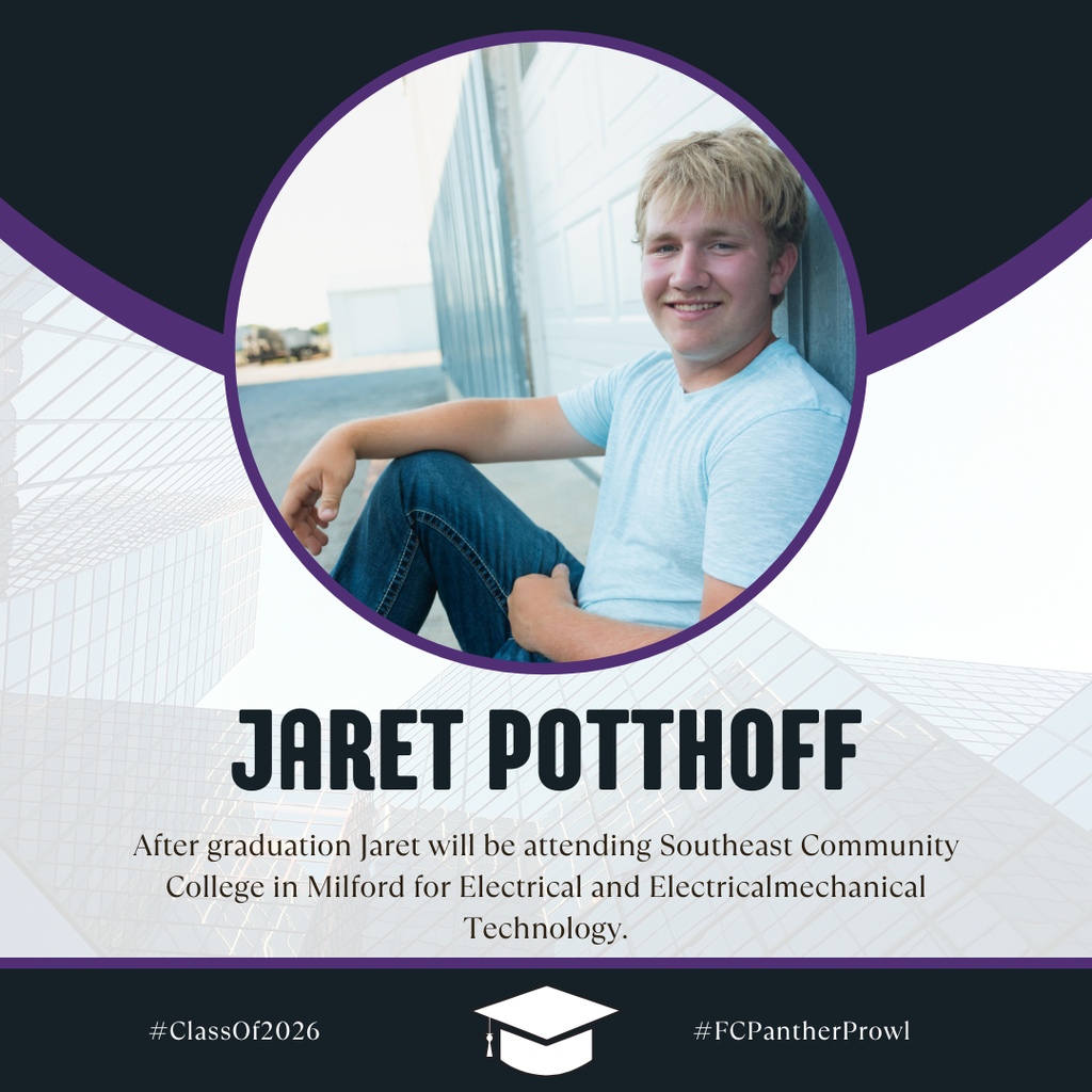 🎓Senior Spotlight🎓 Jaret Potthoff