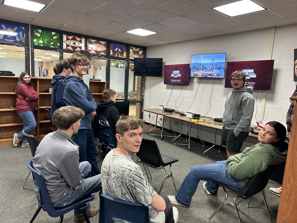 High School students playing Smach Bros as a part of their class competitions.