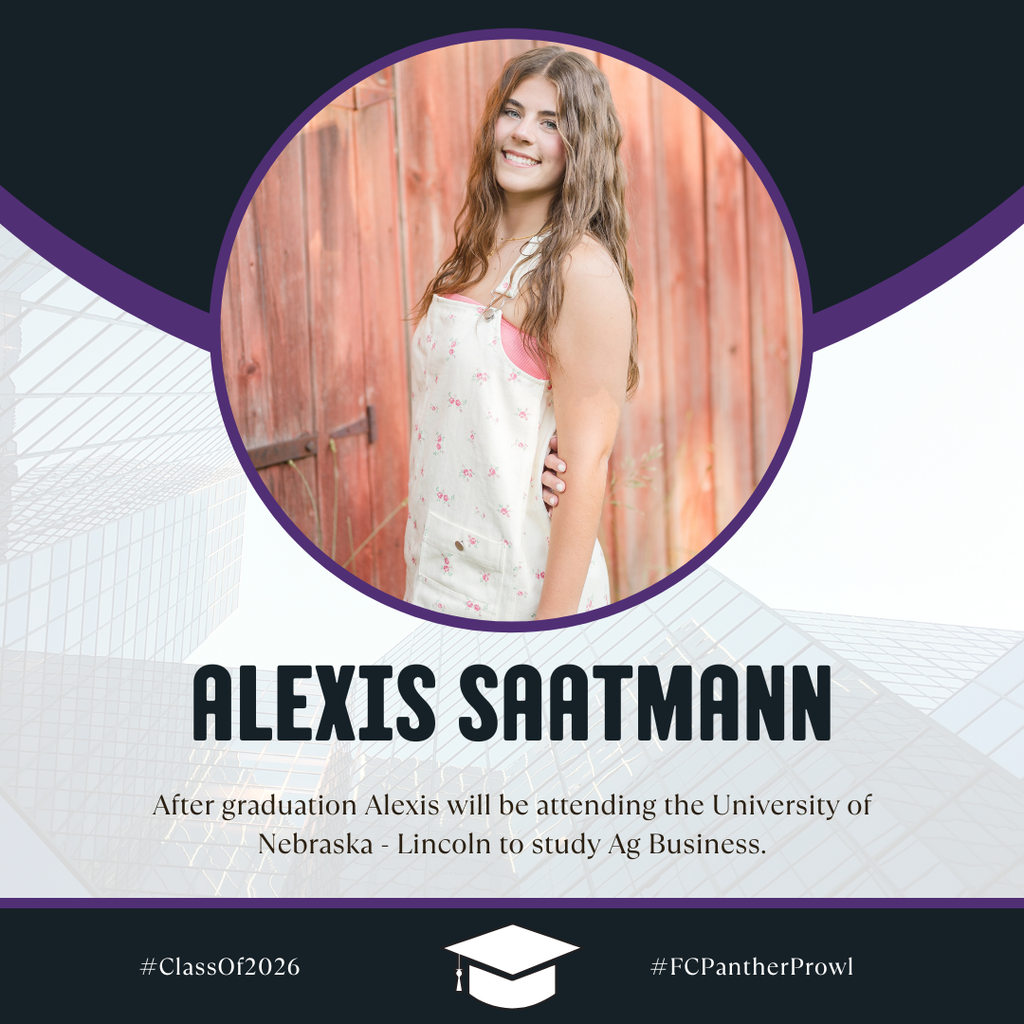 🎓Senior Spotlight🎓 Alexis Saatmann