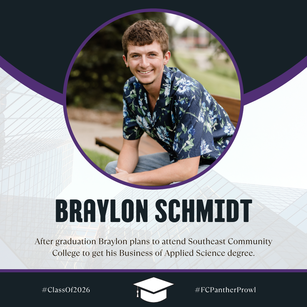 🎓Senior Spotlight🎓 Braylon Schmidt