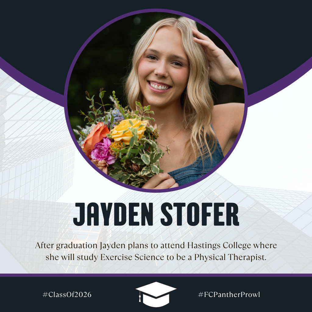 🎓Senior Spotlight🎓 Jayden Stofer