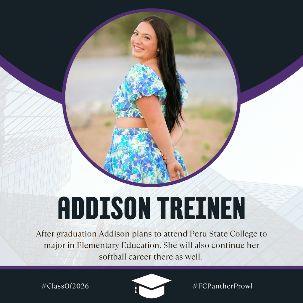 🎓Senior Spotlight🎓 Addison Treinen