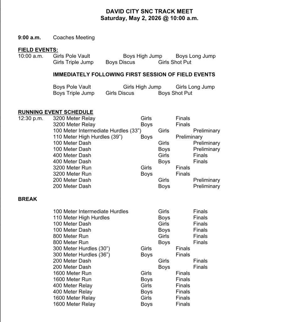 SNC Track @ David City