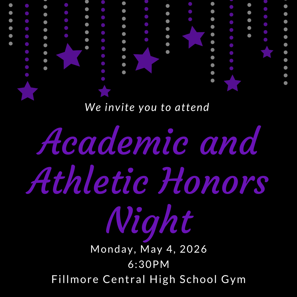 Academic and Athletic Honors Night Monday, May 4, 2026 Time 6:30pm