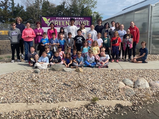 First grade learning about plants.