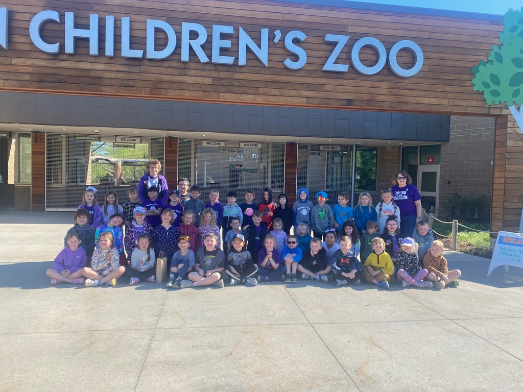 First grade field trip to the children's zoo.