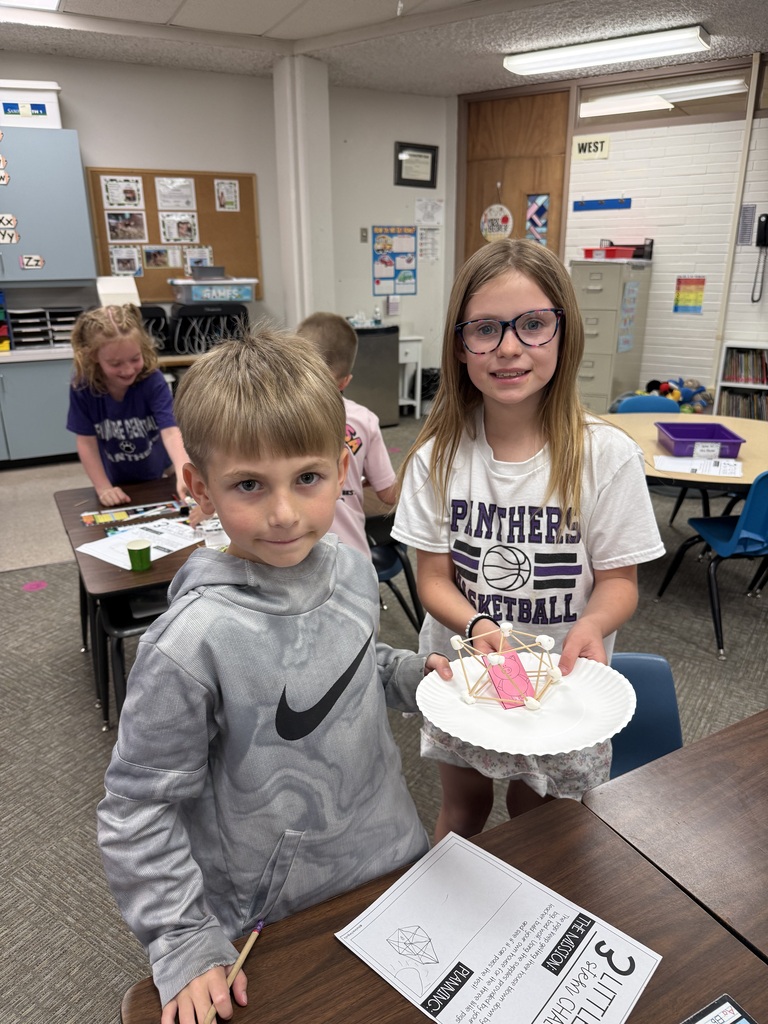 First graders reading the 3 little pigs.