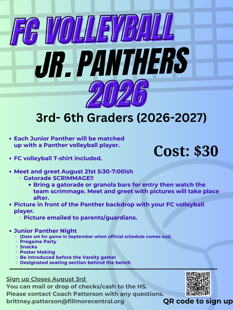 Don't forget to sign your daughter up for the Jr Panther Program!! We are changing the meet in greet to a Gatorade Scrimmage with the Jr. Panthers meeting their players after! Link to sign up: https://forms.gle/JBpLBvo85aSKarfv9