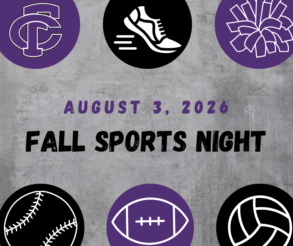 Fall Sports Night August 3rd