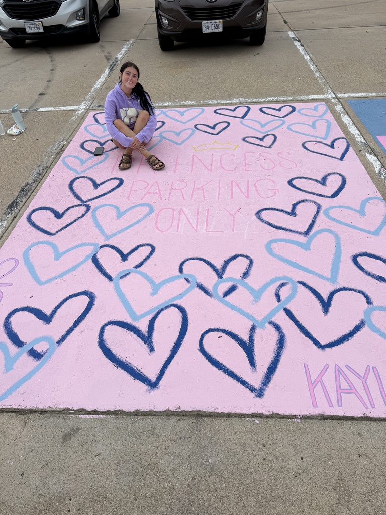 Kaylie's senior parking spot