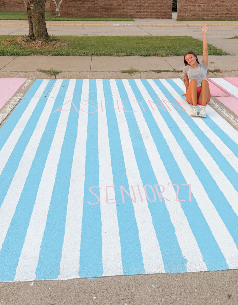 Ashlynn's senior parking spot.
